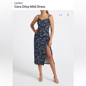 NWT Z Supply Cora Ditsy Midi Dress Size Medium